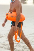 Swimmer with signal buoy at Copacabana Beach - Post 6 - Rio de Janeiro city - Rio de Janeiro state (RJ) - Brazil