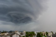 Storm cloud on the north coast of Rio Grande do Sul - Xangri-la city - Rio Grande do Sul state (RS) - Brazil
