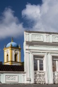 Detail of the facade of building in the historic center - Sao Francisco do Sul city - Santa Catarina state (SC) - Brazil