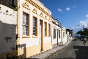 Facade of houses in the historic center - Sao Francisco do Sul city - Santa Catarina state (SC) - Brazil