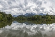 General view of lake - Guapiacu Ecological Reserve - Cachoeiras de Macacu city - Rio de Janeiro state (RJ) - Brazil