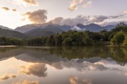 General view of lake - Guapiacu Ecological Reserve - Cachoeiras de Macacu city - Rio de Janeiro state (RJ) - Brazil