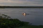 Boat on the Solimoes River - Mamiraua Sustainable Development Reserve - Uarini city - Amazonas state (AM) - Brazil