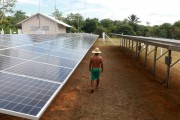 Solar energy capture panel - Santa Helena do Ingles Community - Iranduba city - Amazonas state (AM) - Brazil