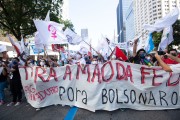 Demonstration in opposition to the government of President Jair Messias Bolsonaro - Rio de Janeiro city - Rio de Janeiro state (RJ) - Brazil