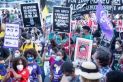 Demonstration in opposition to the government of President Jair Messias Bolsonaro - Rio de Janeiro city - Rio de Janeiro state (RJ) - Brazil