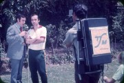 Tostao - Soccer Player - Giving television interview during the 1970 Soccer World Cup - Mexico