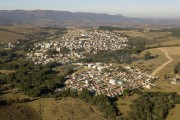 Picture taken with drone of the Municipality of Carrancas - Carrancas city - Minas Gerais state (MG) - Brazil