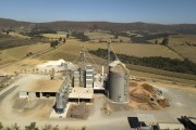 Picture taken with drone of Grain Silo between the municipalities of Carrancas and Itutinga - Carrancas city - Minas Gerais state (MG) - Brazil