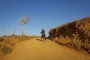 Man on horseback on a dirt road in the rural area of the city of Guarani. - Guarani city - Minas Gerais state (MG) - Brazil