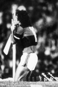 Zico celebrating goal - Soccer Player - Soccer match at Maracana - 80s - Rio de Janeiro city - Rio de Janeiro state (RJ) - Brazil