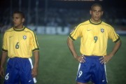Roberto Carlos and Ronaldo Fenomeno - Brazilian Team - Brazil vs Argentina match - Preparation for the 1998 World Cup - Rio de Janeiro city - Rio de Janeiro state (RJ) - Brazil