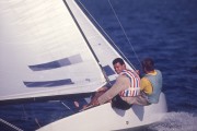 Torben Grael and Marcelo Ferreira during Star class regatta - The 80s - Armacao dos Buzios city - Rio de Janeiro state (RJ) - Brazil