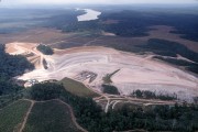 Aerial view of the Kaolim Mine, in Jari - Raw material for paper production - Almeirim city - Para state (PA) - Brazil