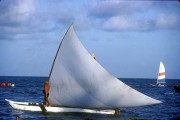 Raft on the shore of the Itamaraca Island - The 80s - Ilha de Itamaraca city - Pernambuco state (PE) - Brazil