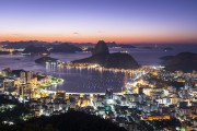 View of Botafogo Bay with the Sugar Loaf during the dawn from Mirante Dona Marta  - Rio de Janeiro city - Rio de Janeiro state (RJ) - Brazil