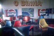 Bar with Pepsi symbol painted on the wall - 1980s - Fortaleza city - Ceara state (CE) - Brazil