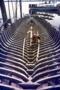 Boat Construction - Amazonas - The 90s - Manaus city - Amazonas state (AM) - Brazil