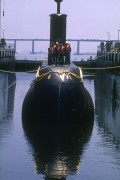 Launching the 1st Brazilian submarine overboard - S Tamoio (S-31) is a Tupi Class submarine - Rio de Janeiro city - Rio de Janeiro state (RJ) - Brazil