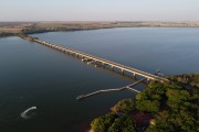 Picture taken with drone of the Bridge over the Tiete River on the Assis Chateaubriand Highway - SP-425 - Barbosa city - Sao Paulo state (SP) - Brazil