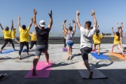 Outdoor Yoga Practitioners - Rio de Janeiro city - Rio de Janeiro state (RJ) - Brazil