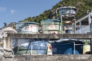 Water tanks on top of houses in Vidigal Slum - Rio de Janeiro city - Rio de Janeiro state (RJ) - Brazil