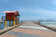 Lifeguard station on the breakwater (Quebra-Mar) pier - Rio de Janeiro city - Rio de Janeiro state (RJ) - Brazil