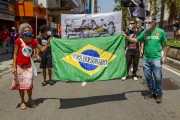 Demonstration in opposition to the government of President Jair Messias Bolsonaro - Juiz de Fora city - Minas Gerais state (MG) - Brazil