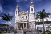 Facade of Basilica of Nossa Senhora de Nazare - The 90s  - Belem city - Para state (PA) - Brazil