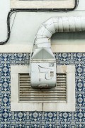 industrial exhaust on tiled wall - Lisbon - Lisbon District - Portugal