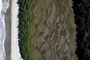 Picture taken with drone of the Puruba Beach  - Ubatuba city - Sao Paulo state (SP) - Brazil