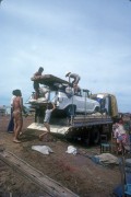 Truck transporting settlers car in the back - The 80s - Rondonia state (RO) - Brazil