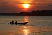 Sunset at Purus River - Piagaçu-Purus Sustainable Development Reserve - Beruri city - Amazonas state (AM) - Brazil