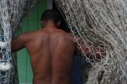 Fisherman - Management of Pirarucu (Arapaima gigas) - Piagaçu-Purus Sustainable Development Reserve - Beruri city - Amazonas state (AM) - Brazil