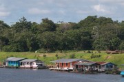 Houseboats on the Purus River - Piagaçu-Purus Sustainable Development Reserve - Beruri city - Amazonas state (AM) - Brazil