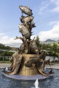 Multiplication Sculpture, on the edge of Itaguaçu Beach - Ilhabela city - Sao Paulo state (SP) - Brazil