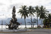 Multiplication Sculpture, on the edge of Itaguaçu Beach - Ilhabela city - Sao Paulo state (SP) - Brazil