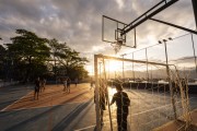 Public court for soccer and basketball practice - Ilhabela city - Sao Paulo state (SP) - Brazil