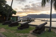 Historic cannons in the historic center of Ilhabela - Ilhabela city - Sao Paulo state (SP) - Brazil