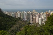 Residential buildings with Morro do Moreno on the left - Vila Velha city - Espirito Santo state (ES) - Brazil