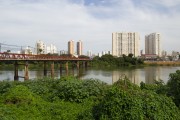 Barcelos Martins metallic bridge over the Paraiba do Sul River - Campos dos Goytacazes city - Rio de Janeiro state (RJ) - Brazil
