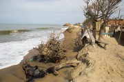 Houses destroyed by the advance of the sea over Atafona Beach - Sao Joao da Barra city - Rio de Janeiro state (RJ) - Brazil