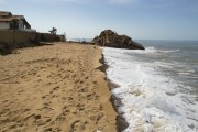 Houses destroyed by the advance of the sea over Atafona Beach - Sao Joao da Barra city - Rio de Janeiro state (RJ) - Brazil