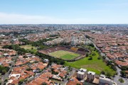 Picture taken with drone of the Benedito Teixeira Stadium, popularly known as Teixeirao, which belongs to America Futebol Clube - Sao Jose do Rio Preto city - Sao Paulo state (SP) - Brazil
