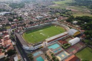 Picture taken with drone of the Jose Maria de Campos Maia Stadium, popularly known as Maiao, which belongs to Mirassol Futebol Clube - Mirassol city - Sao Paulo state (SP) - Brazil