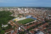 Picture taken with drone of the Jose Maria de Campos Maia Stadium, popularly known as Maiao, which belongs to Mirassol Futebol Clube - Mirassol city - Sao Paulo state (SP) - Brazil