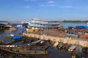 Floating port in Beruri city - Beruri city - Amazonas state (AM) - Brazil