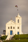 Paragliding over the Our Lady of Nazareth Church (1837) - Saquarema city - Rio de Janeiro state (RJ) - Brazil