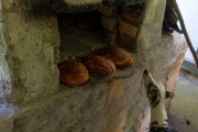 Vegetable bread made in wood-fired clay oven by Dona Dodoca, personality of Tres Picos State Park - Nova Friburgo city - Rio de Janeiro state (RJ) - Brazil