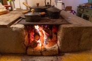 Iron cookware on a wood stove - Tres Picos State Park - Teresopolis-Friburgo - Nova Friburgo city - Rio de Janeiro state (RJ) - Brazil
